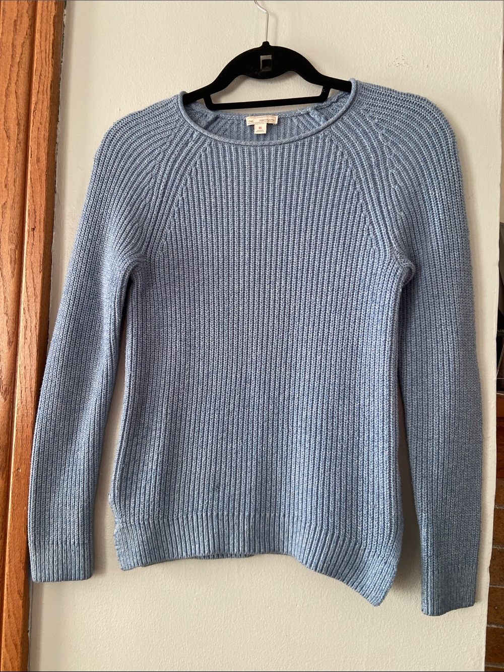 Gap ‘designed and crafted’ women’s light blue cable knit roll neck sweater xs